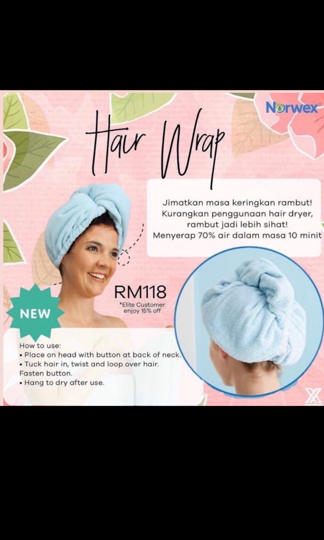 Norwex hair wrap Beauty Personal Care Hair on Carousell