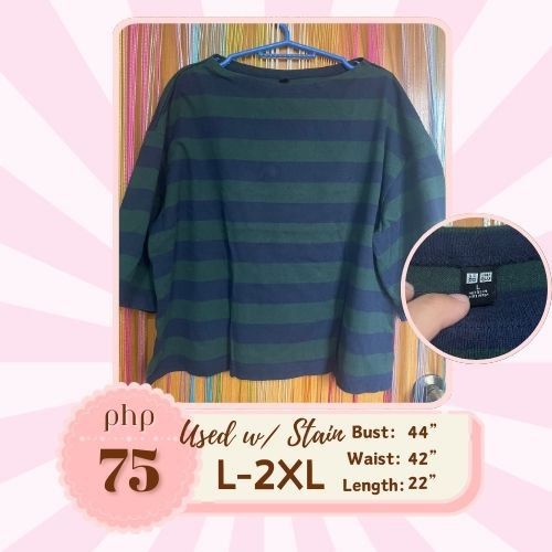 Prelove Plus Size Top XL-2XL (Category: Blouses) located in Taytay. Submitted by nuristef (Listing ID 1324738177, Image 1). Description: NO SH0p33 CHECKOUT 📍Loc: Taytay Rizal 💵Payment options: GCASH, BDO, Unionbank 🚚 Shipping Options: Any same day delivery courier (preferred), LBC COP, J&T.