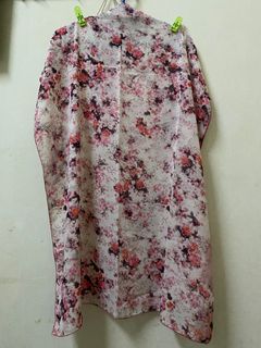 shawl printed satin