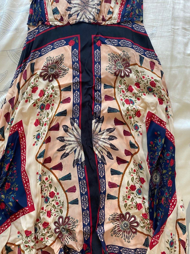 Sandro printed flowing midi dress hotsell