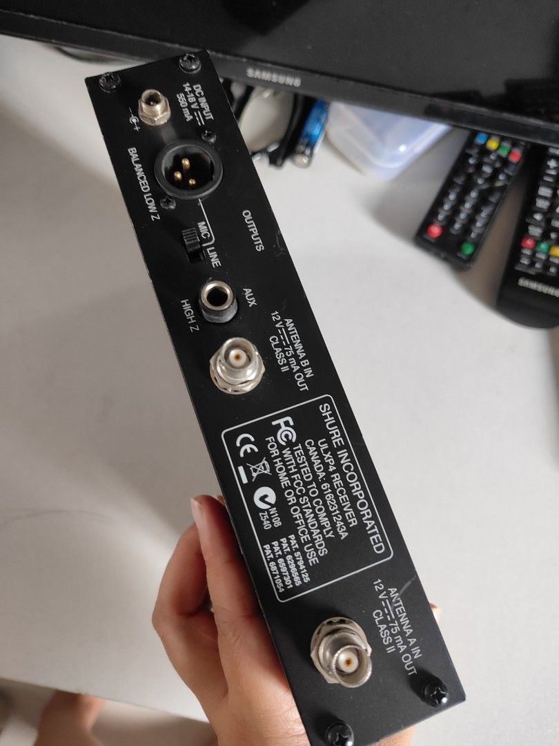 Shure ULXP4 Wireless Microphone Receiver 662-698 MHz M1 (Category: Microphones) located in Taguig. Submitted by mixxstuffsshop (Listing ID 1324575007, Image 3). Description: Shure ULXP4 Wireless Microphone Receiver 662-698 MHz M1 Good Working condition Location: Taguig.