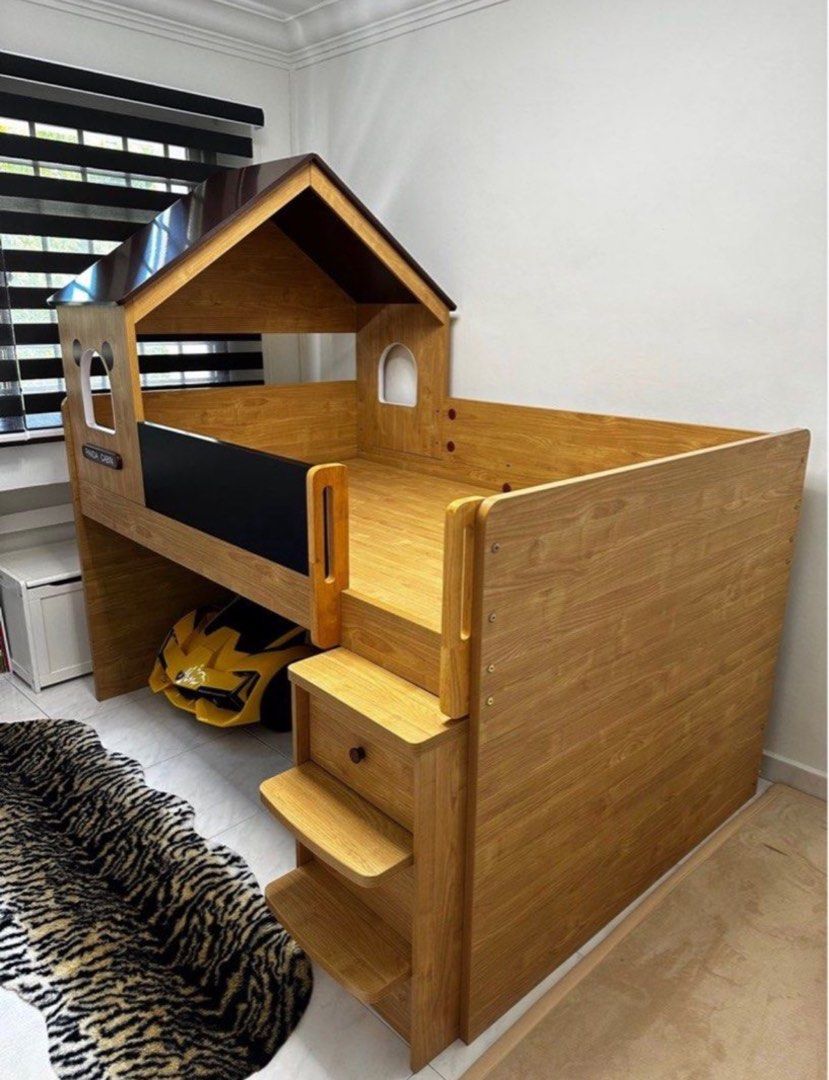 Solid Wood Kids Bunk Bed