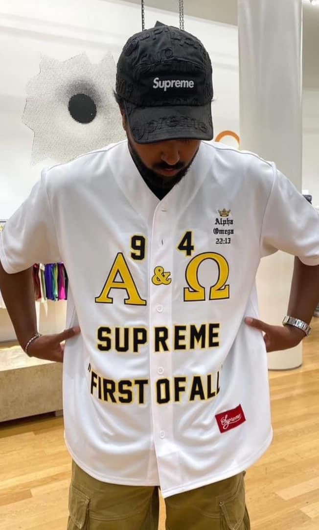 Supreme Alpha Omega Baseball Jersey M 新品 Supreme Alpha Omega Baseball Jersey 【公式通販】