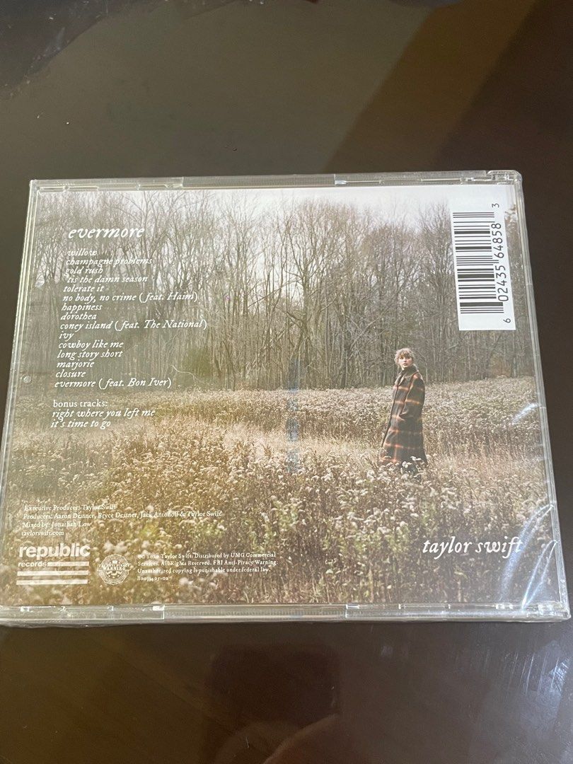 Taylor Swift - Signed Evermore CD (Category: CDs & DVDs) located in Manila. Submitted by stefandraboutique (Listing ID 1324580638, Image 2). Description: Signed Evermore CD (extremely rare) available ❤️.