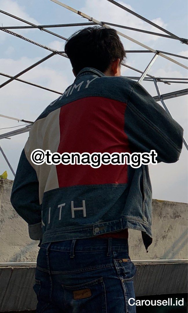 TOMMY HILFIGER X KITH Trucker Tommy Jeans Tommy Hilfiger Denim Tommy Hilfiger Jacket Fesyen Pria Pakaian Atasan di Carousell