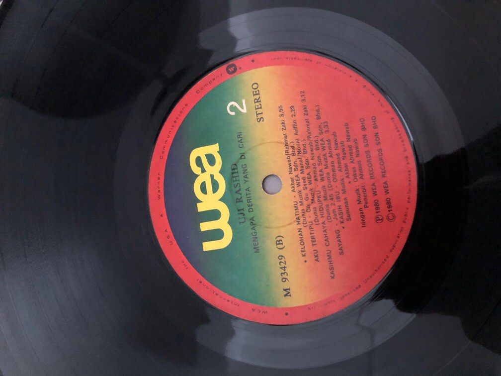 Uji Rashid Mengapa Derita Yang Di Cari LP, Hobbies & Toys, Music