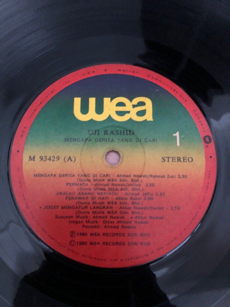 Uji Rashid Mengapa Derita Yang Di Cari LP, Hobbies & Toys