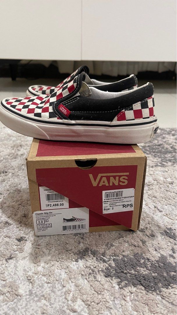 Vans Checkerboard for Kids Size 2 US Kids