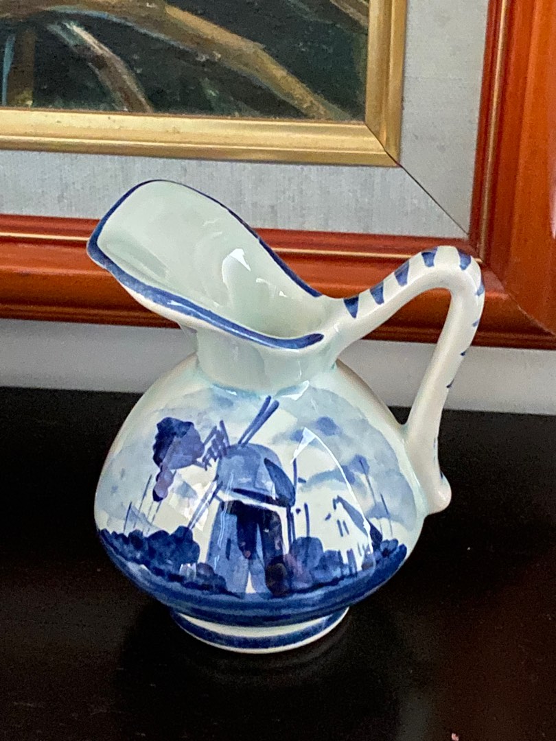 Vintage Hand Painted Delft Mini Porcelain Pitcher Jug ( Holland ...