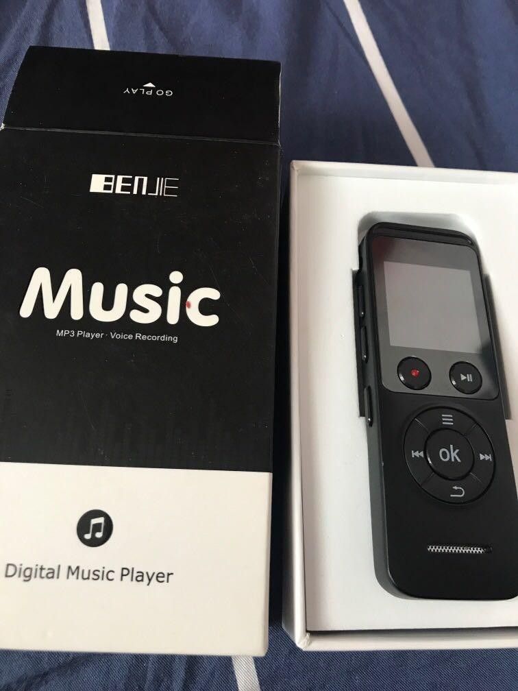 Voice Recorder, BENJIE Digital Dictaphone, 8GB Audio Recorder Colorful Screen Sound Recorder MP3 Player Support Photo E-Book TF Card AB Recording for Lecture, Meeting, Memo-Black632350588088331125