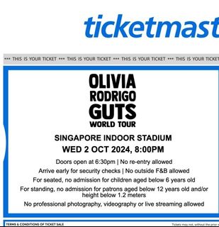 [SWAP] to SECTION 111 OR 211 GREENDAY TICKET, Tickets & Vouchers, Event ...