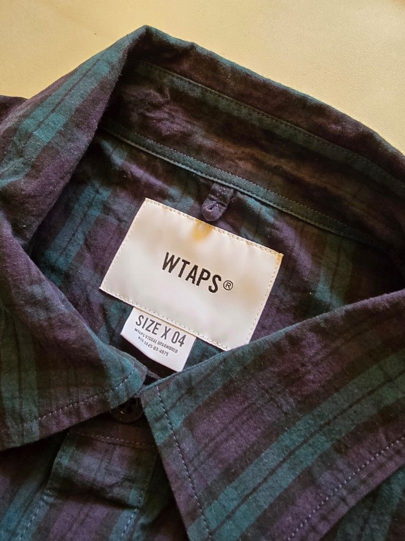 WTAPS LP/SS/LICO.DUMP.TEXTILE 221TQDT-SHM05 GREEN SIZE 04