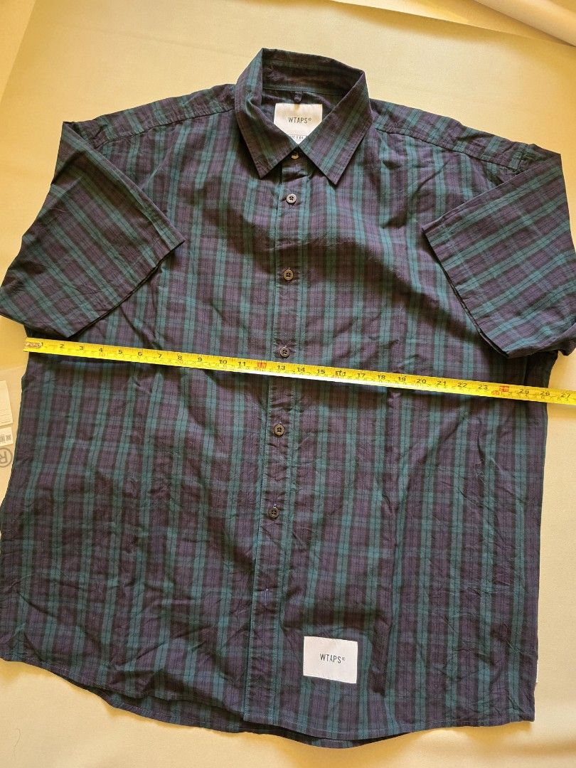 WTAPS LP/SS/LICO.DUMP.TEXTILE 221TQDT-SHM05 GREEN SIZE 04