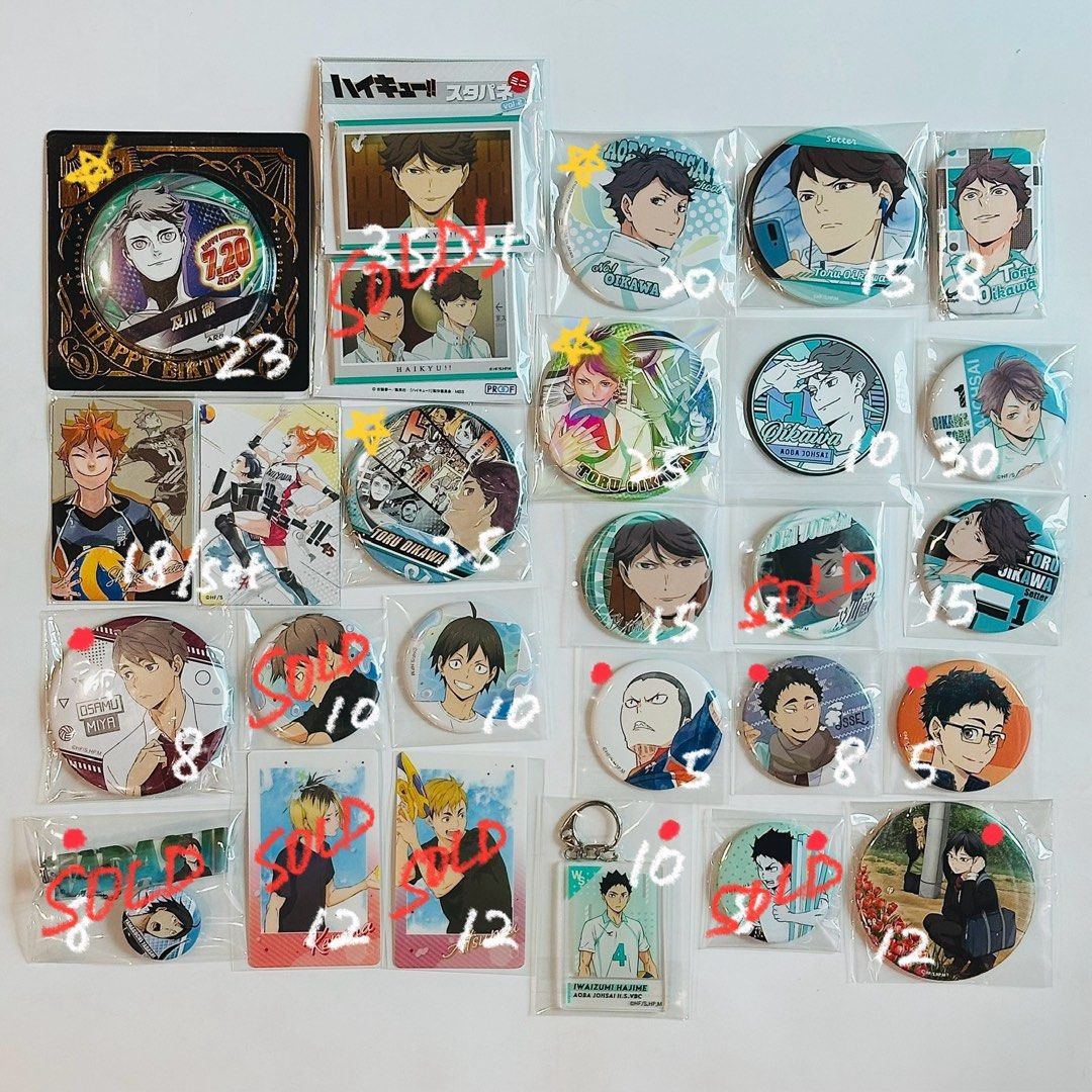 Wts Haikyu Haikyuu Official Badges Pin Button Hobbies Toys Wts Haikyu Haikyuu Official Badges Pin Button Hobbies Toys