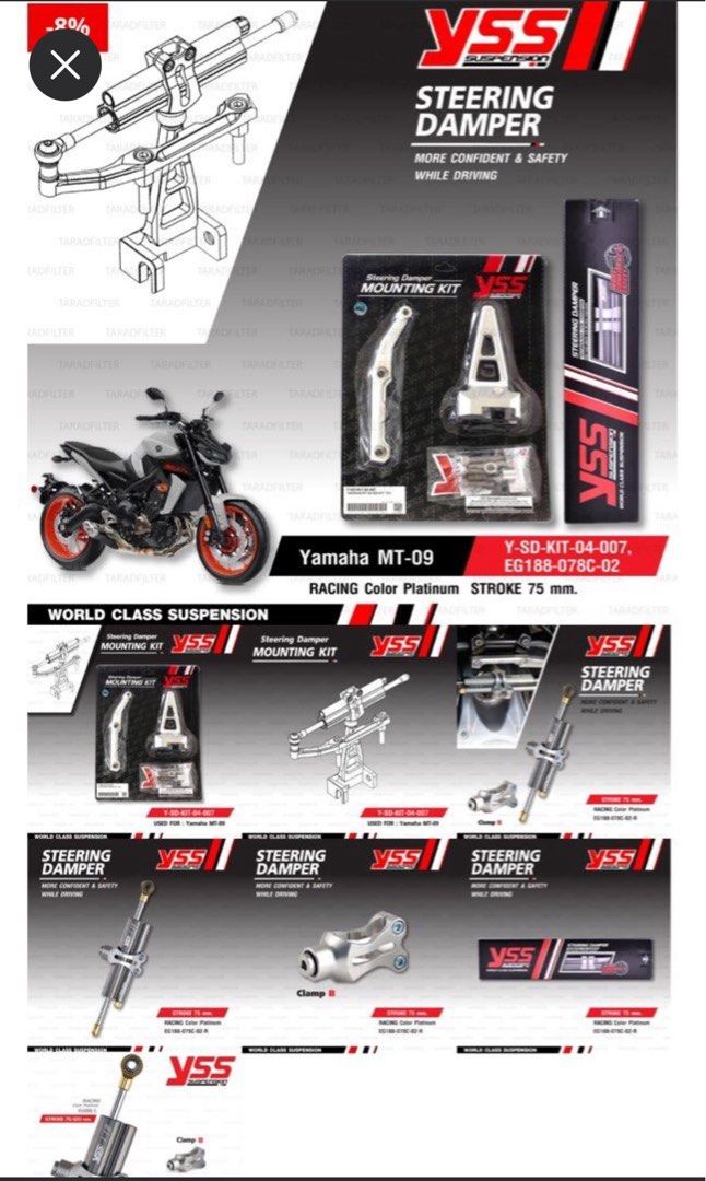 Mt 09 yss on sale