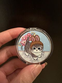 日本 Mofusand貓咪 鯊魚貓 扭蛋化妝品 胭脂 眼影(啡棕色)64233813111427110