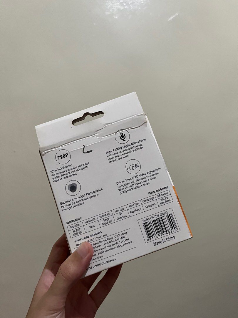 A4Tech PK-910P (Category: Webcams) located in Manila. Submitted by booknmortar (Listing ID 1344915088, Image 2). Description: Location: SM North or SM Megamall Lalamove/Grab/JNT/any delivery app.