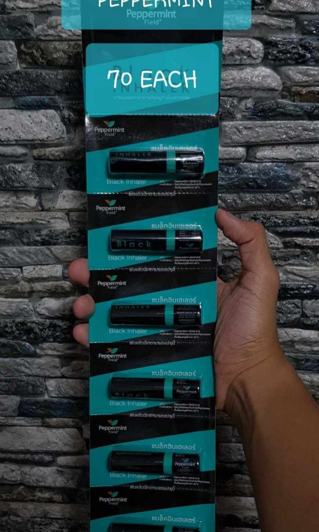 AUTHENTIC INHALERS FROM THAILAND (Category: Air Purifiers & Dehumidifiers) located in Quezon City. Submitted by GD_GB (Listing ID 1344894560, Image 3). Description: FOR SALE AUTHENTIC THAILAND INHALERS 🇹🇭 1. HONG-THAI - 95 EACH 2. POY-SIAN - 60 EACH 3. BLACK INHALER - PEPPERMINT - 70 EACH 4. PEPPERMINT - ORIGINAL - 70 EACH 5. PASTEL POCKET - ORIGINAL - 75 EACH 6. PASTEL POCKET - TRANSLUCENT - 80 EACH 7. MINI HANUMAN - 55 EACH 📍QC Location 🤝 M