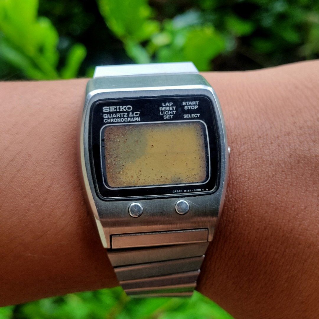 Vintage Seiko Digital Watch Seiko Retro Watch Bahan Part Jam