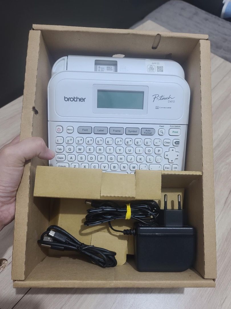BROTHER PT-D410 LABEL PRINTER (Category: Printers, Scanners & Copiers) located in Caloocan City. Submitted by jlopez75 (Listing ID 1344918223, Image 3). Description: COMPLETE WITH BOX and MANUAL PLEASE SEE 2ND PIC FOR MORE DETAILS NON-NEGOTIABLE RFS: NO LONGER DOING EVENTS.
