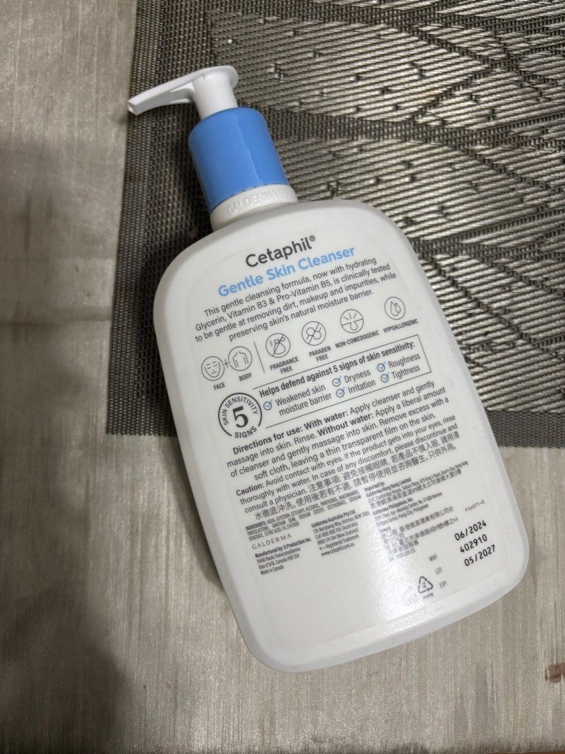 cetaphil gentle skin cleanser 591 ml (Category: Face Care) located in Manila. Submitted by babooshk4 (Listing ID 1344810421, Image 2). Description: brand new, never been opened. bought in HK (lung fung mall) - got this in a bundle, isa lang need ko - 2027 expiration - sampaloc, manila.