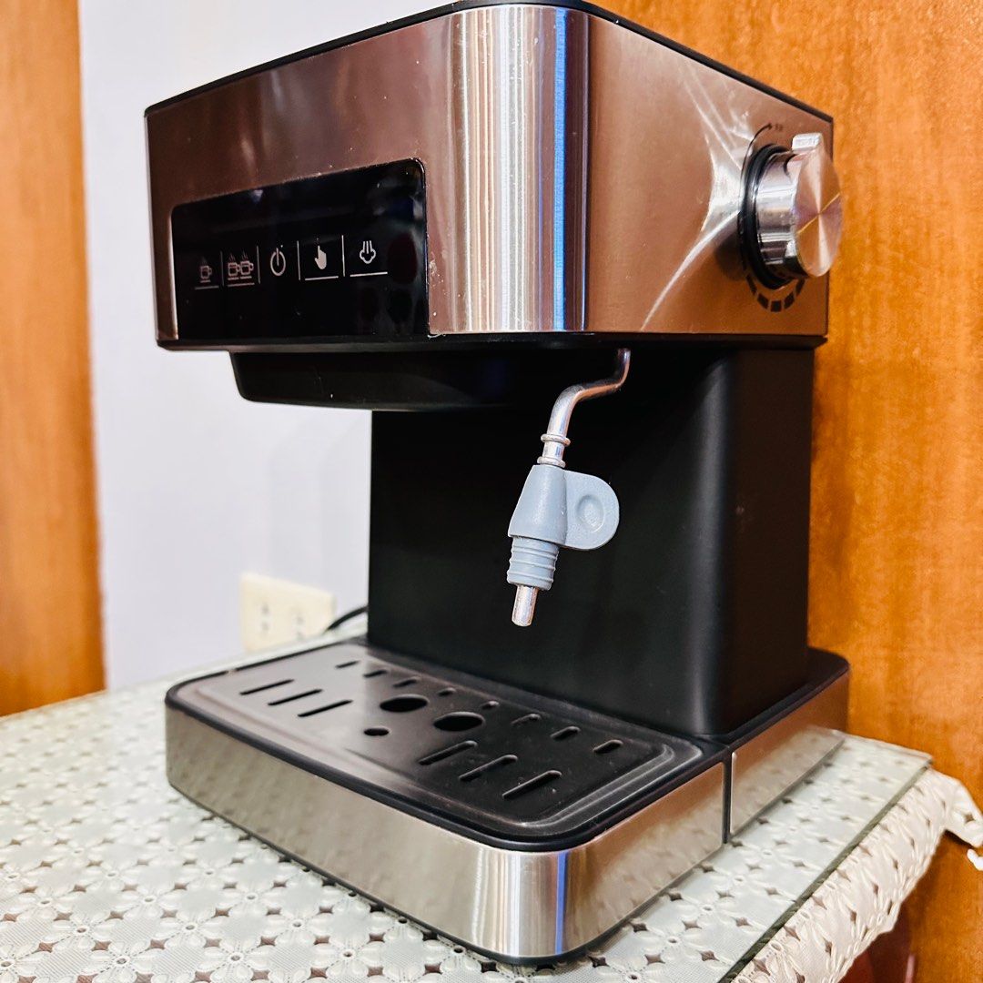 Coffee Machine with High Pressure Water Pump (Category: Coffee & Tea Tableware) located in Las Pinas. Submitted by lovedby.ne (Listing ID 1344868239, Image 3). Description: Coffee Machine with High Pressure Water Pump Stainless Steel 20Bar LCD Screen Inclusion: Coffee handle Coffee tamper 2pcs. Filter.
