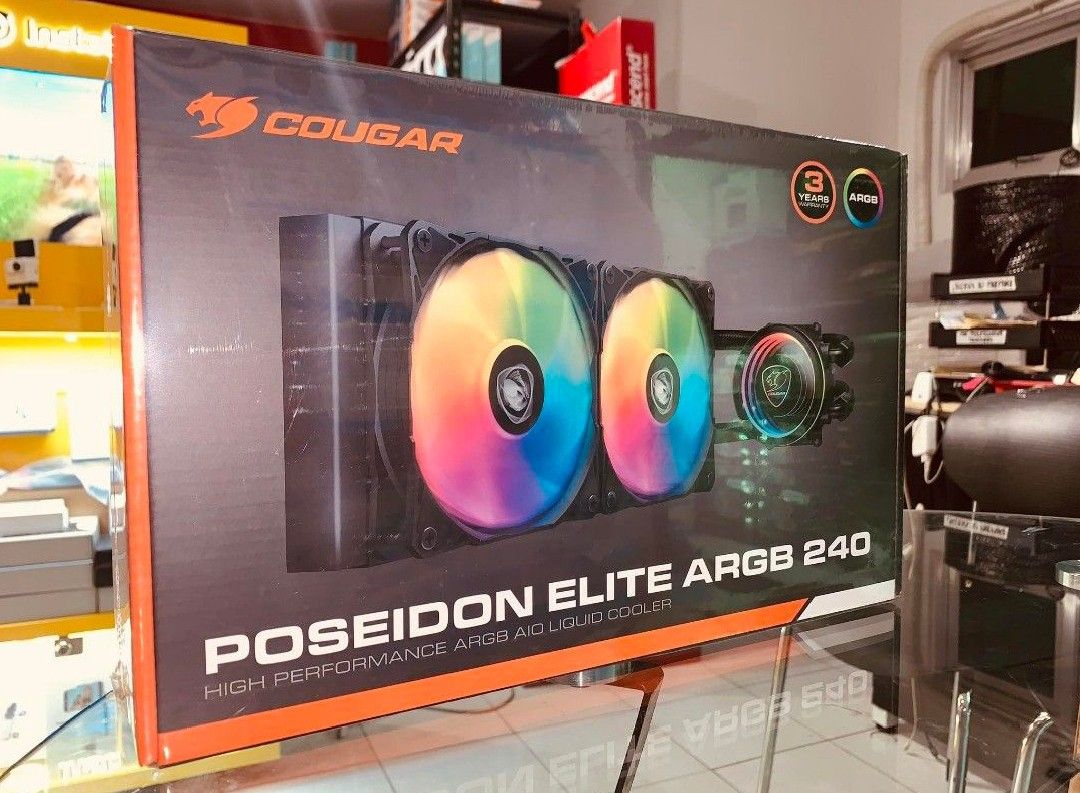Cougar Poseidon Elite 240 ARGB AIO CPU Liquid Cooler Black (Category: Computer Parts) located in Manila. Submitted by _yourtrustedsource (Listing ID 1344929659, Image 3). Description: BRANDNEW, ORIGINAL & SEALED! BRANCH STORE LOCATION🗺️: 📍 Evangelista St. Makati City 📍 Kawit Cavite MODE OF PAYMENT 💸: ✅ CASH ✅ GCASH ✅ BANK TRANSFER ✅ HOMECREDIT DELIVERY OPTIONS 🚚: ✅ LALAMOVE/PICK UP/ ✅ LBC COP/LBC BRANCH PICK UP JUST PM AND DIRECT MESSAGE ME 