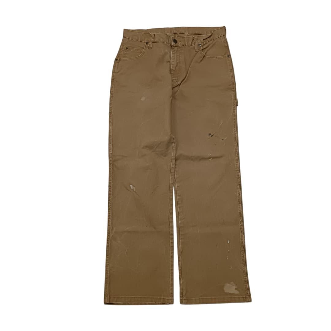 Genuine Dickies Carpenter Pants Brown (Category: Jeans) located in Cainta. Submitted by rizalthriftstuff (Listing ID 1344884661, Image 2). Description: Item Name: Genuine Dickies Carpenter Pants Brown Fave 🔥🔥🔥 Dimes Size: 32 x 30 Waistline: 32 Length: 41 Hem: 9 Color Rate: 9/10 Condition: 9/10 Issue: Check Picts Mine - ₱1500.