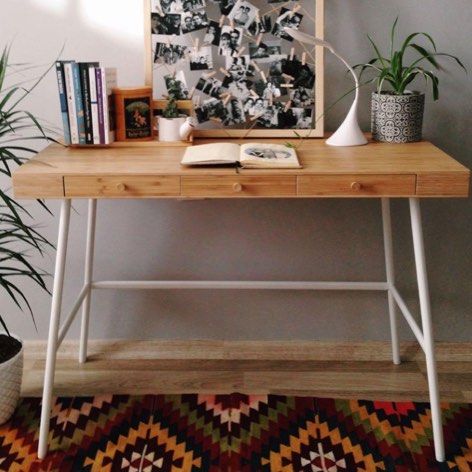 Ikea Study Table (Category: Tables & Sets) located in Singapore. Submitted by boey__ (Listing ID 1344809326, Image 1). Description: Used for ~6-7 years Some dents Self Collect at Jurong West.