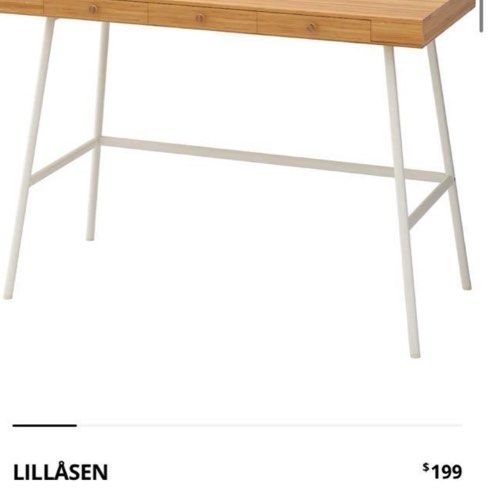 Ikea Study Table (Category: Tables & Sets) located in Singapore. Submitted by boey__ (Listing ID 1344809326, Image 3). Description: Used for ~6-7 years Some dents Self Collect at Jurong West.