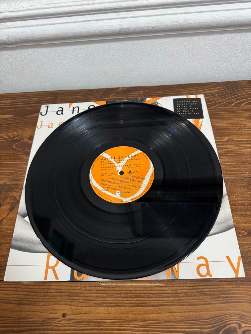 JANET JACKSON ‘RUNAWAY’ (Category: Vinyls) located in Cainta. Submitted by e.collections (Listing ID 1344757517, Image 3). Description: Janet Jackson ‘Runaway’ 12-inch vinyl single Disc condition: near mint Sleeve condition: near mint Made in the EEC.