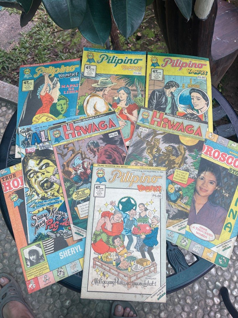 Komiks Set 5 (Category: Comics & Manga) located in Quezon City. Submitted by kulturang_pilipino (Listing ID 1344761909, Image 1). Description: Shipping c/o buyer.