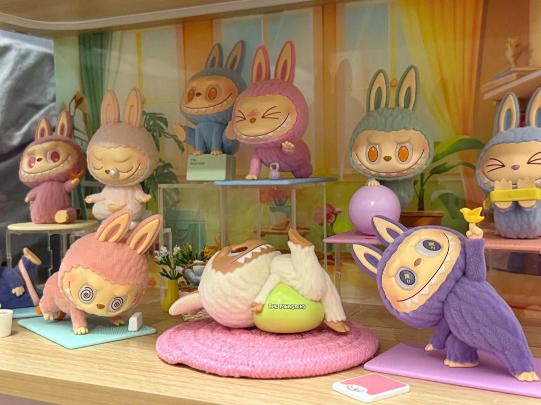 Labubu Lazy Yoga Series Figures Full Set With Display Cabinet Labubu Lazy Yoga Series Figure 1735722377 9bb75920 Progressive 