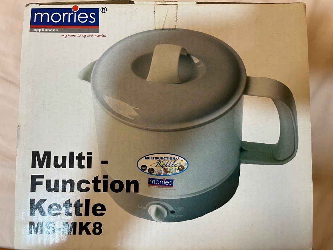 Morries Multi-Function Kettle (Category: Kettles & Airpots) located in Singapore. Submitted by keith6156 (Listing ID 1344786007, Image 8). Description: Morries Multi-Function Kettle for sale Model: MS-MK8 Capacity 1.3 litres Comes with power cord Self collect at Yishun .