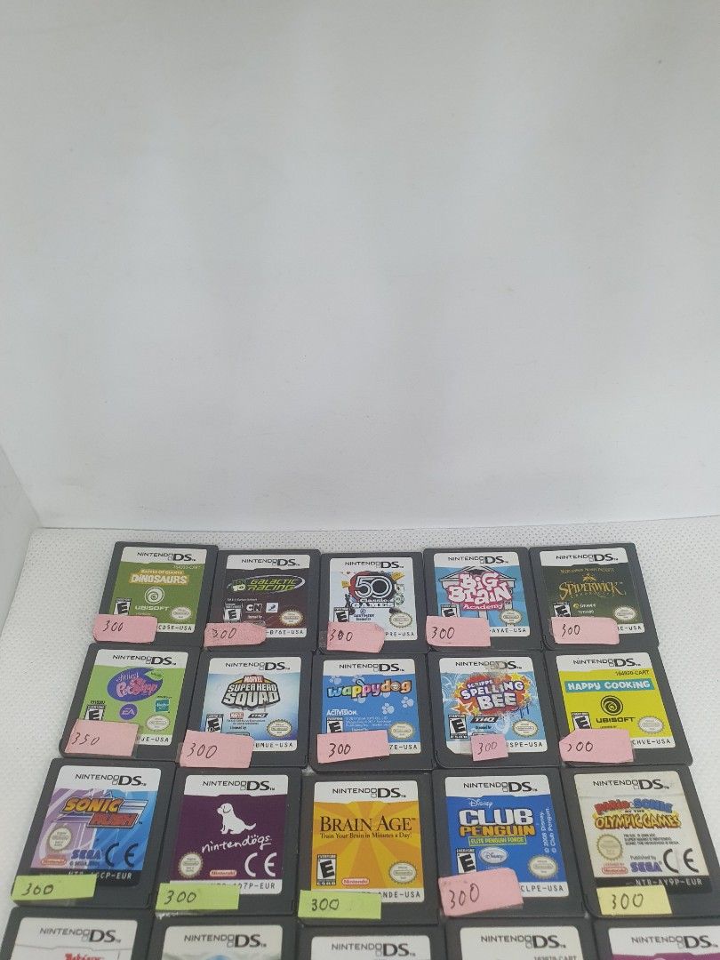 Selling 25 Ninteno DS Video Games Set 2/5 (Category: Nintendo) located in Quezon City. Submitted by itemsforadoption (Listing ID 1344902607, Image 3). Description: Rfs: Its 2025! Happy New Year! Hoping you have a good year ahead of you! If you have questions feel free to send a message. Though I'll most likely be able to reply from 10am to 8pm. Please be patient and understanding. Decluttering games and items that I've picked up or for friends an