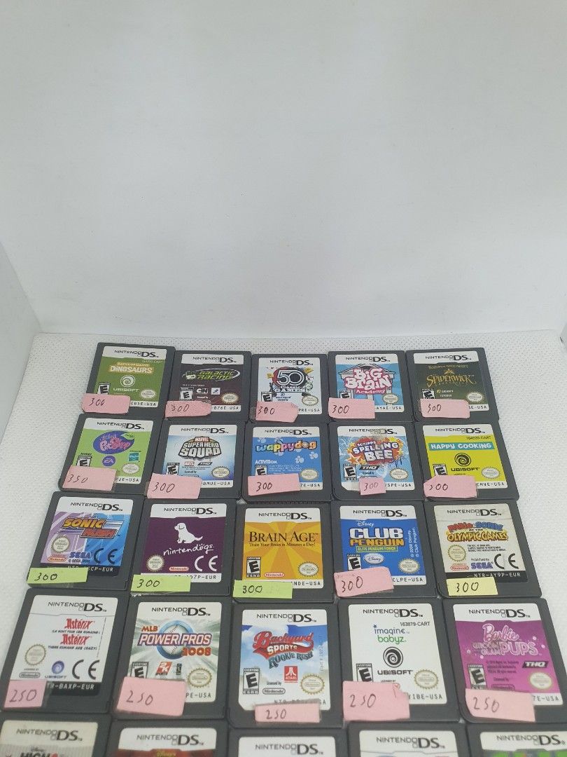 Selling 25 Ninteno DS Video Games Set 2/5 (Category: Nintendo) located in Quezon City. Submitted by itemsforadoption (Listing ID 1344902607, Image 2). Description: Rfs: Its 2025! Happy New Year! Hoping you have a good year ahead of you! If you have questions feel free to send a message. Though I'll most likely be able to reply from 10am to 8pm. Please be patient and understanding. Decluttering games and items that I've picked up or for friends an