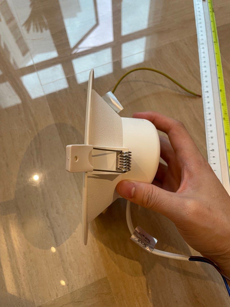 Simons Downlighting (Category: Lighting) located in Singapore. Submitted by bballmastaa (Listing ID 1344847677, Image 3). Description: Simons downlight x5 each 8sgd. Looks as good as new! 11 inch diameter 3000K temperature. More specifications can be seen in the photos.