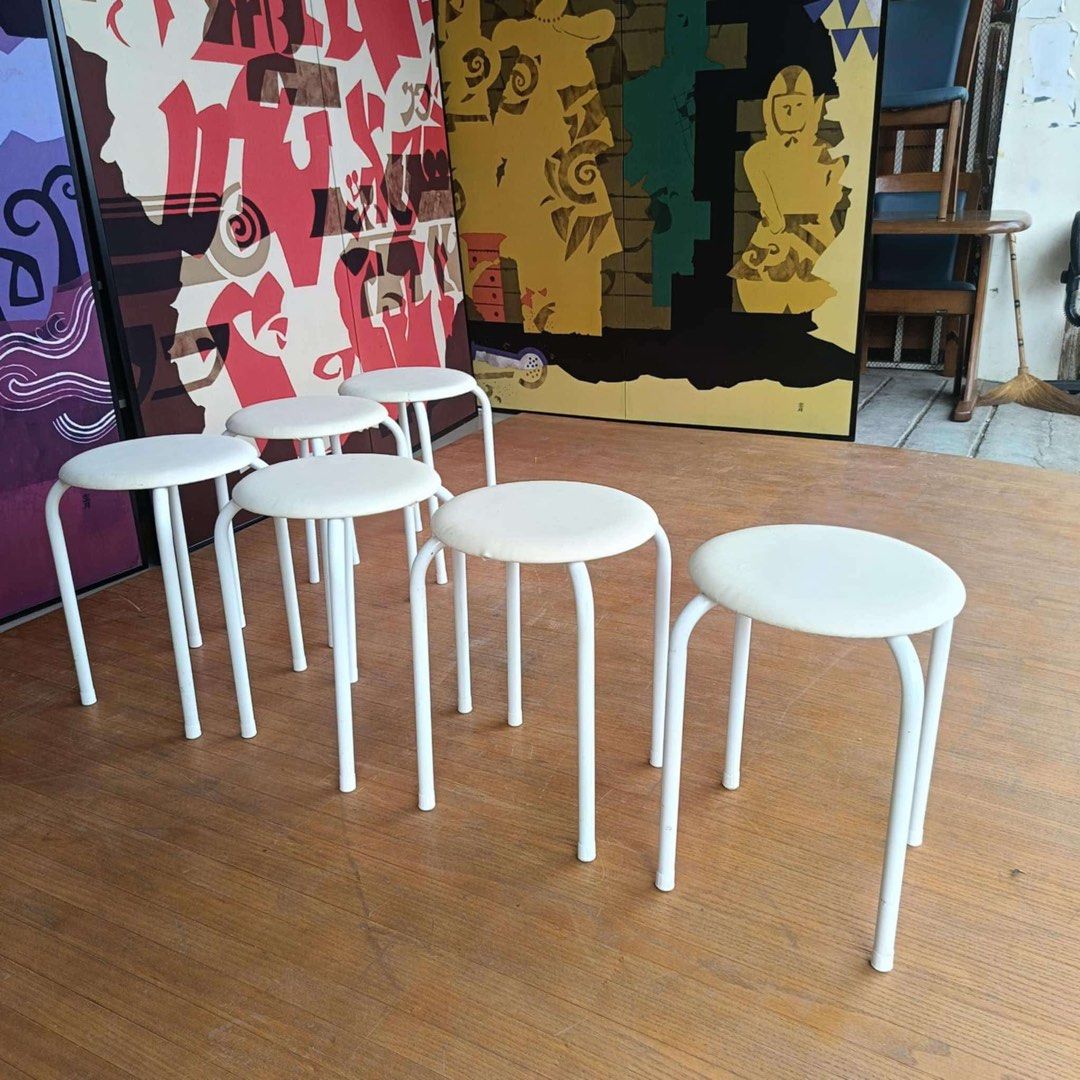 Stackable stool (Category: Chairs) located in Quezon City. Submitted by matetdevis13 (Listing ID 1344885996, Image 3). Description: Stackable 6pc Stool Price: 3,500 for 6 D12.5 x H17.5 In good condition Code ALY B14-E61.