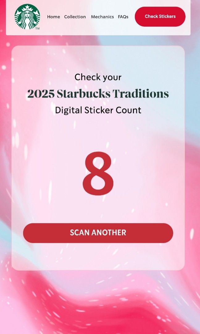 Starbucks Traditions Card 2025 Sticker Collection Card for Starbucks Planner 2025, Tumbler 2025