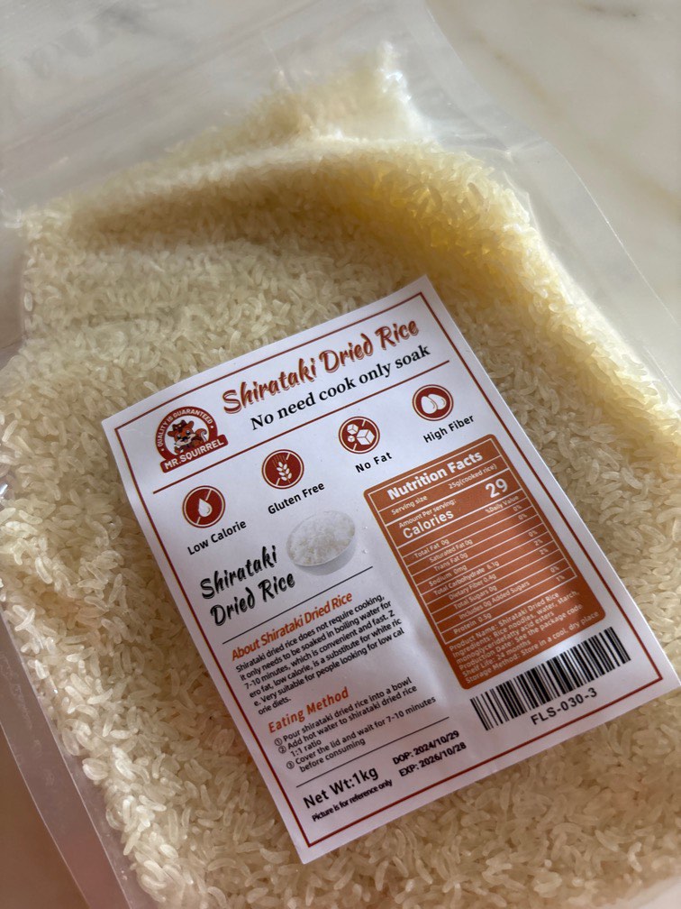 3kg kilos Shirataki rice, Food & Drinks, Rice & Noodles on Carousell