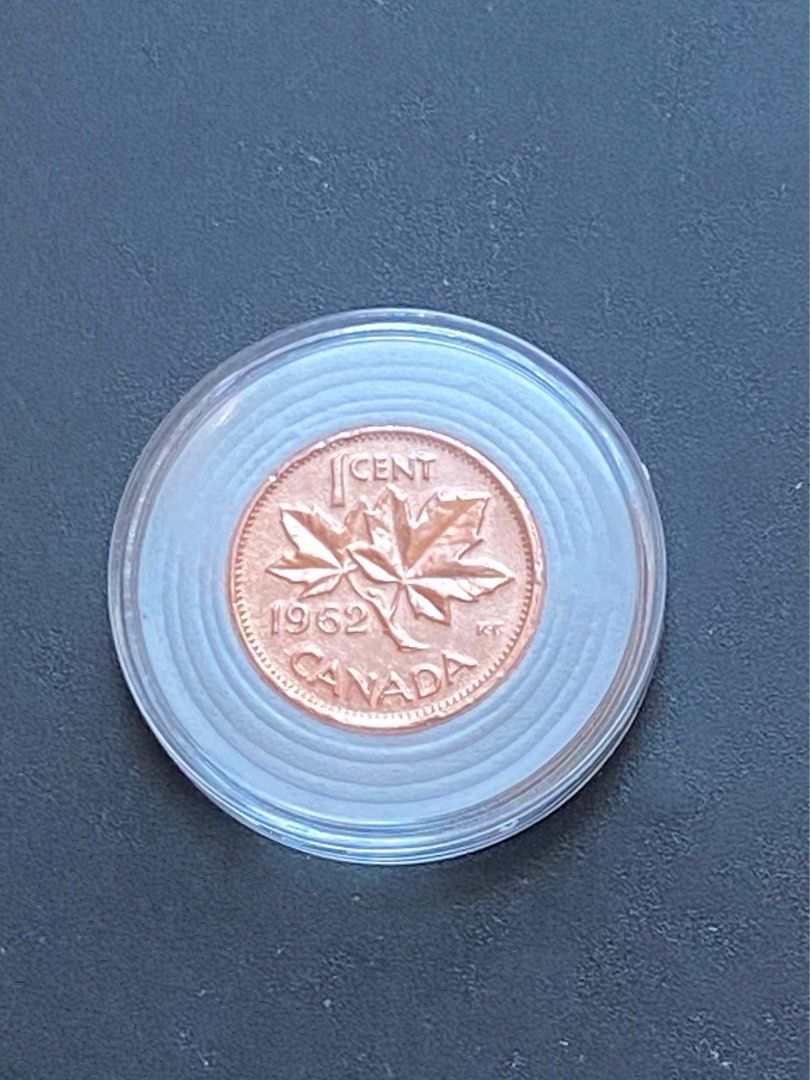 🇨🇦【罕有】 1962年加拿大壹仙硬幣Canada One Cent, 興趣及遊戲, 收藏品及紀念品, 錢幣- Carousell