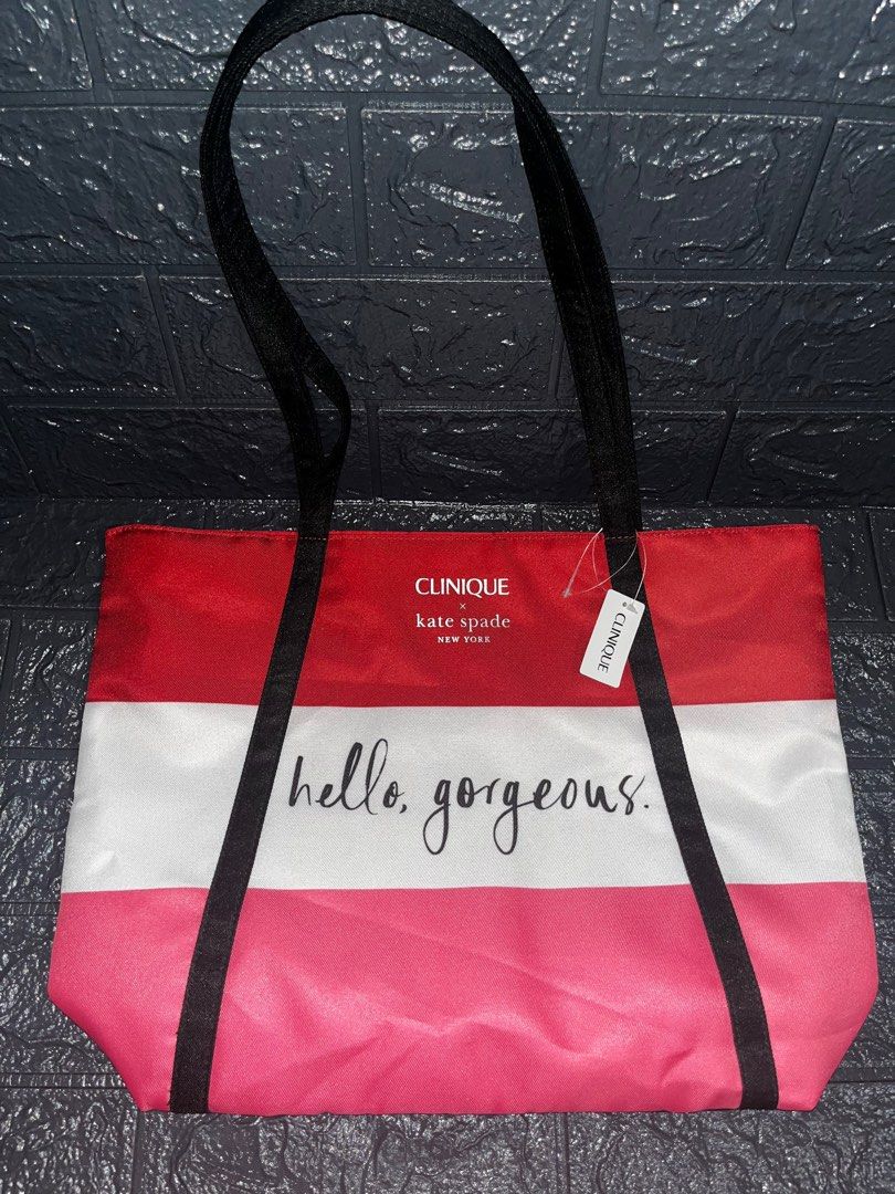 Clinique x Kate Spade Tote Bag (Category: Luxury Bags & Wallets) located in Tagum. Submitted by gigai (Listing ID 1346665804, Image 1). Description: Brandnew.