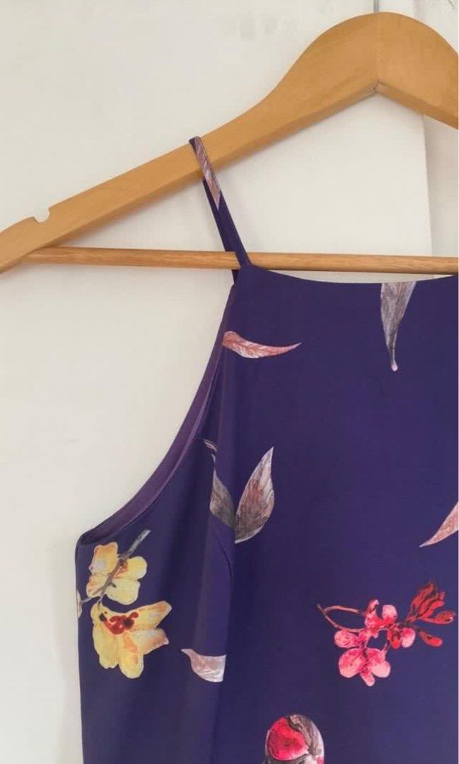 Deep Purple Floral Dress (Category: Dresses) located in Paranaque City. Submitted by mrgrtlz (Listing ID 1346560674, Image 2). Description: -used once -fits xs to s.