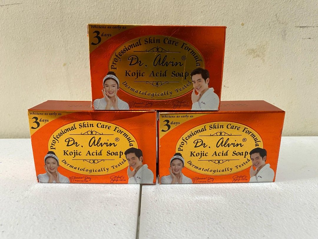 Dr. Alvin's Kojic Soap (Category: Bath) located in Muntinlupa City. Submitted by iarah (Listing ID 1346533318, Image 1). Description: - Item is Original - Kojic Soap 135g..