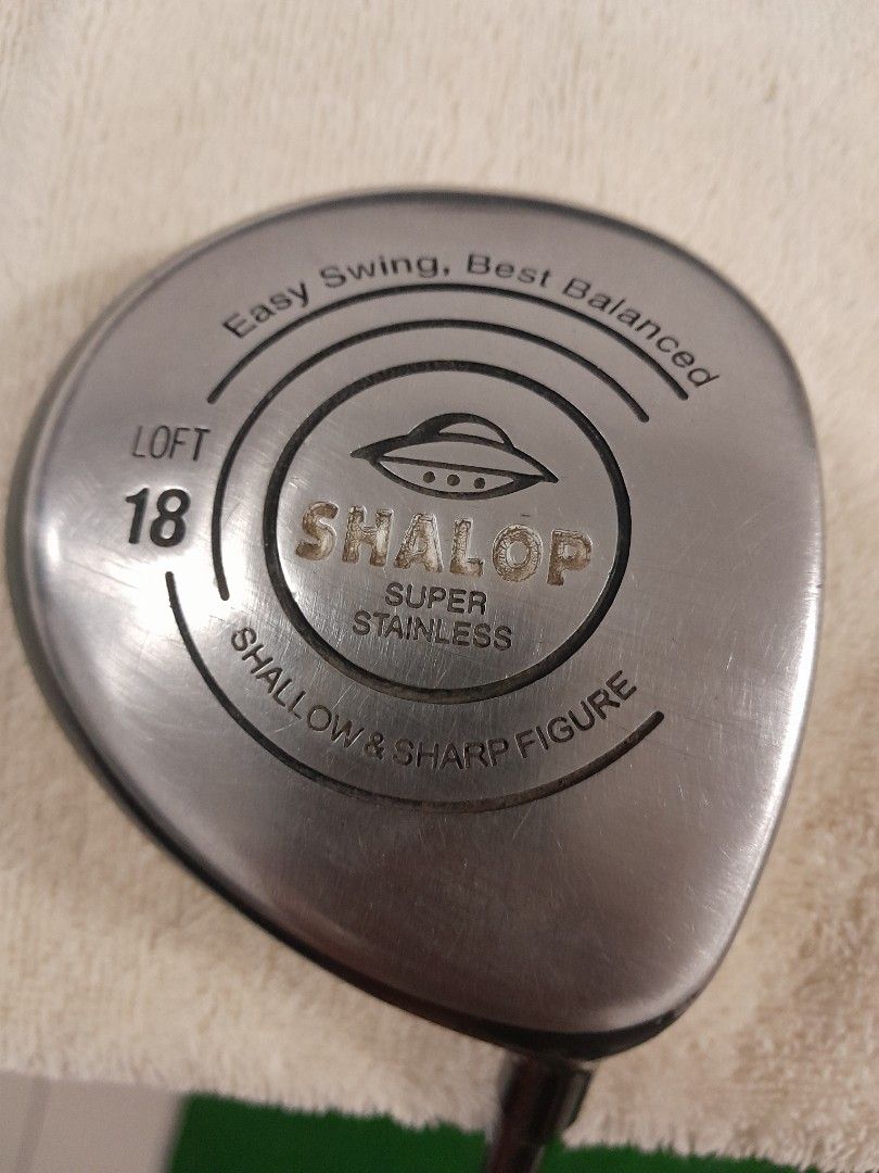 Shalop Super Stainless 25° Wood Regular Graphite Shaft Black Grip Shalop Super Stainless 25° Wood Regular Graphite Shaft Black Grip