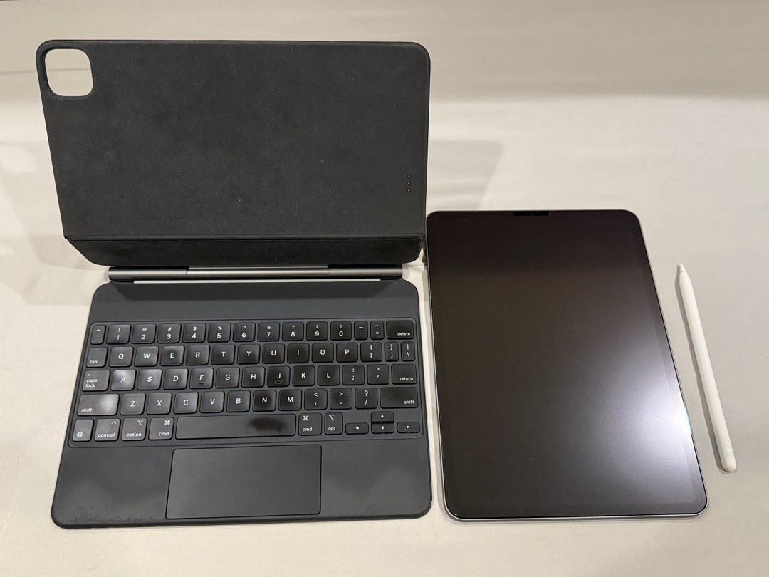 iPad Pro 11” M1 Chip (Category: iPad) located in Manila. Submitted by wandef (Listing ID 1346612637, Image 3). Description: What’s Included: Model: iPad Pro 11” M1 2021 Color: Space Gray Memory: 128gb Accessories: Apple Power Adapter with usb-c wire Apple Magic Keyboard Apple pencil Paperlike screen protector Overall worth: 65K RFS: Upgrade DM for sure buyer only. Pls read: 👇👇 Lightly used. Looks brand new. Lalamove only. No meetups. Shipping f