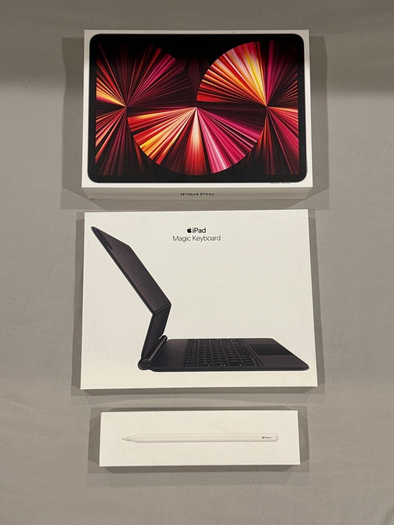 iPad Pro 11” M1 Chip (Category: iPad) located in Manila. Submitted by wandef (Listing ID 1346612637, Image 1). Description: What’s Included: Model: iPad Pro 11” M1 2021 Color: Space Gray Memory: 128gb Accessories: Apple Power Adapter with usb-c wire Apple Magic Keyboard Apple pencil Paperlike screen protector Overall worth: 65K RFS: Upgrade DM for sure buyer only. Pls read: 👇👇 Lightly used. Looks brand new. Lalamove only. No meetups. Shipping f