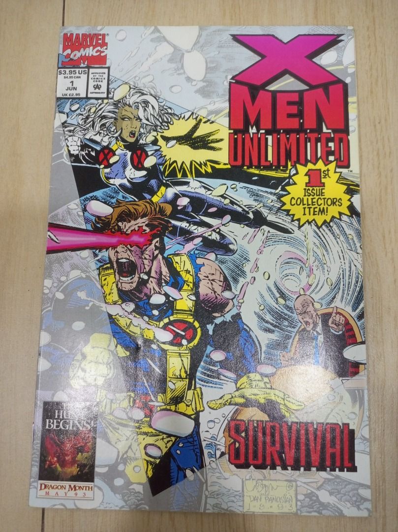 Marvel X-men Unlimited Comics Mint Condition (#1, #2, #3, #4) (Category: Comics & Manga) located in Quezon City. Submitted by jem__8 (Listing ID 1346540520, Image 2). Description: *Pickup only (near Banawe, Quezon City) #1= 1399php #2, #3, #4 = 699php each fb: Jermaine Tiffany Chua .