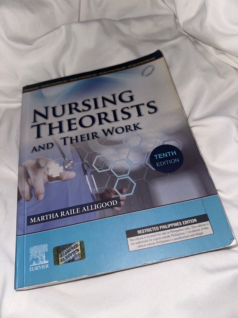 NURSING THEORISTS - 10th Ed (Category: Textbooks) located in Pasay City. Submitted by mspuspin (Listing ID 1346653865, Image 1). Description: - may correction tape lang, nalagyan kasi ng name. - hindi nagamit MOP: via Gcash only Loc: Pasay City via Lalamove .
