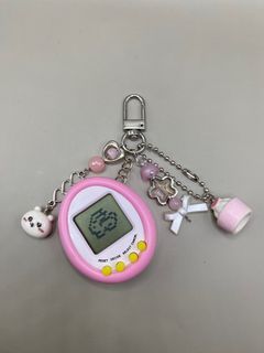 Pink Tamagotchi Bag Charm/Trinkets/Keychain/Anik Anik 